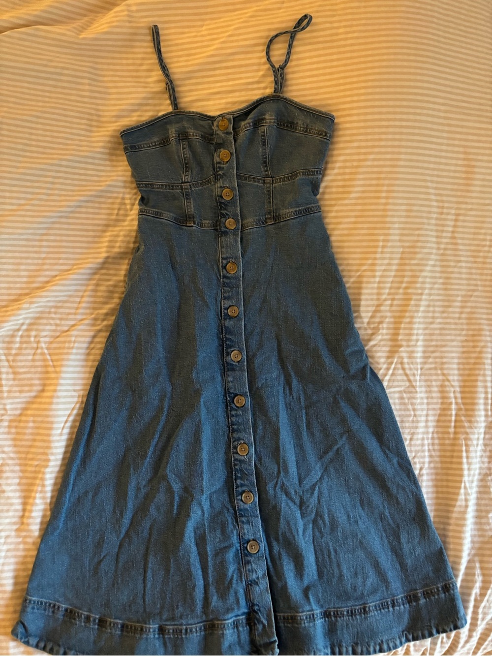 Universal Thread Denim Sundress with Smocked Bodice
